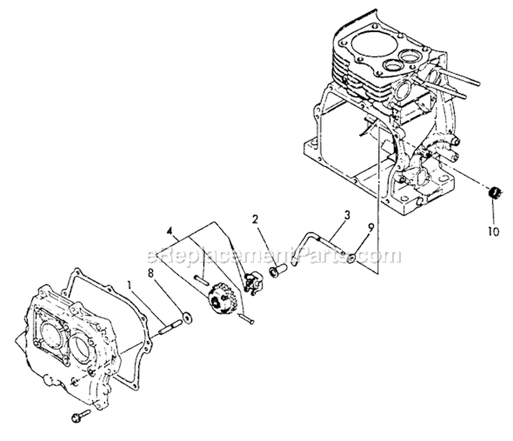 Page K Diagram and Parts List for WP-3000 After S/N F7299 Echo Water Pump