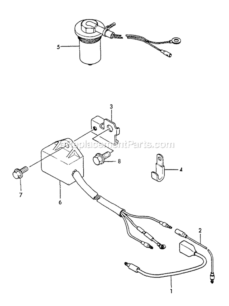 Page O Diagram and Parts List for WP-3000 After S/N F7299 Echo Water Pump