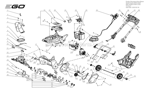 Part Location Diagram of 3130766001 Ego Knob