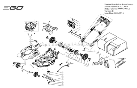 Part Location Diagram of 2823682002 Ego Handle Assembly