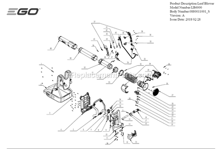 Part Location Diagram of 3126773001 Ego Lever