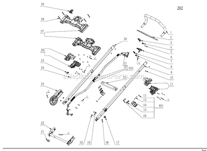 Page C Diagram and Parts List for LM2100 A Ego Lawn Mower