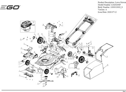 Part Location Diagram of 2824430001 Ego Wheel Assembly
