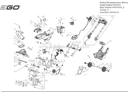 Part Location Diagram of 4890439003 Ego Pcb Assemble