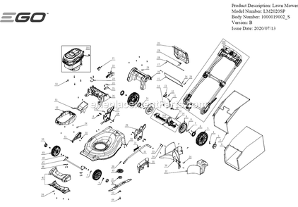 Part Location Diagram of 2825267001 Ego Wheel Assembly