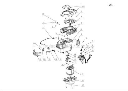Page B Diagram and Parts List for LM2100 A Ego Lawn Mower