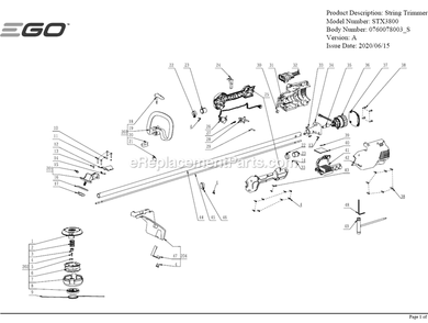 Part Location Diagram of 2730271001 Ego Dc Motor