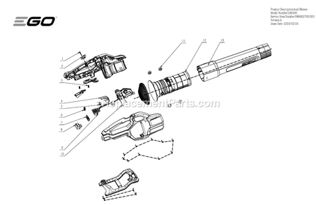 Part Location Diagram of 2830244003 Ego Electric Assembly