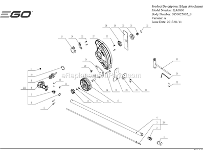 Part Location Diagram of 3552523001 Ego Outer Flange