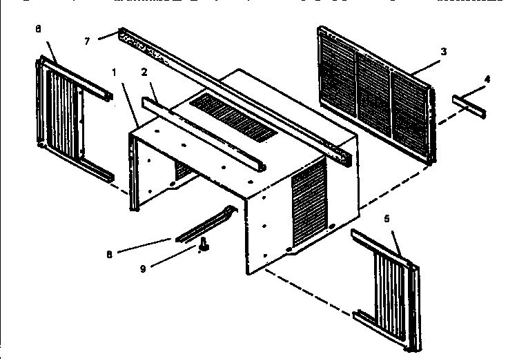 Exterior Diagram and Parts List for EQK10GC93  Emerson Air Conditioner