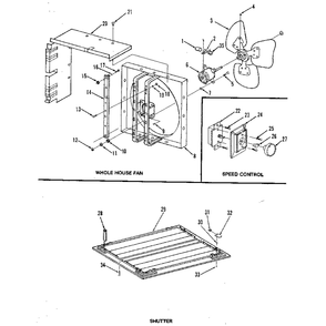Unit Parts Diagram and Parts List for WH24FM0  Emerson Ceiling Fan