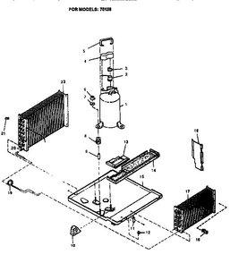 Refrigerant Assembly Diagram and Parts List for 12HT13  Emerson Air Conditioner