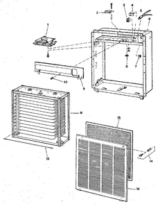 Replacement Parts Diagram and Parts List for 20C13T-41002  Emerson Air Purifier