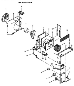 Chassis Assembly Diagram and Parts List for 12HT13  Emerson Air Conditioner