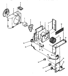 Blower Diagram and Parts List for 18HT42  Emerson Air Conditioner