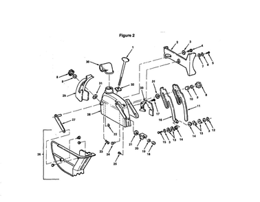 Guard Diagram and Parts List for 509399  Emerson Chop Saw