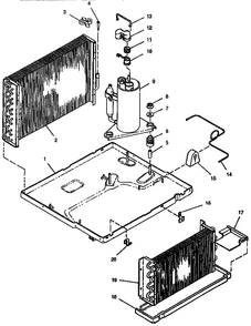 Refrigerant Assembly Diagram and Parts List for EQK8GC72  Emerson Air Conditioner