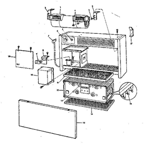Replacement Parts Diagram and Parts List for 20X11A-90000  Emerson Air Purifier