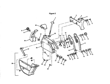 Guard Diagram and Parts List for 509348  Emerson Chop Saw