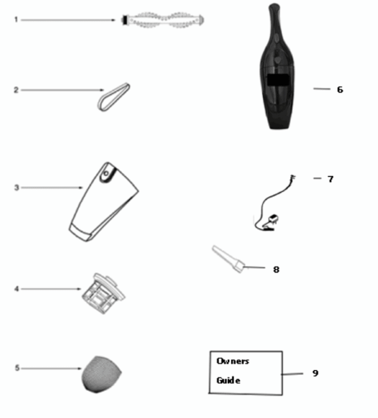 Page A Diagram and Parts List for 108A  Eureka Upright Vacuum