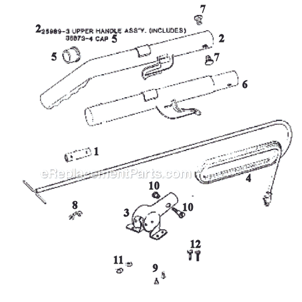 Page D Diagram and Parts List for 1432F  Eureka Upright Vacuum