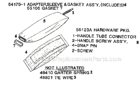 Page D Diagram and Parts List for 1435A  Eureka Upright Vacuum