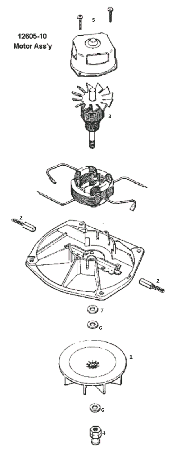 Page B Diagram and Parts List for 1442D  Eureka Upright Vacuum