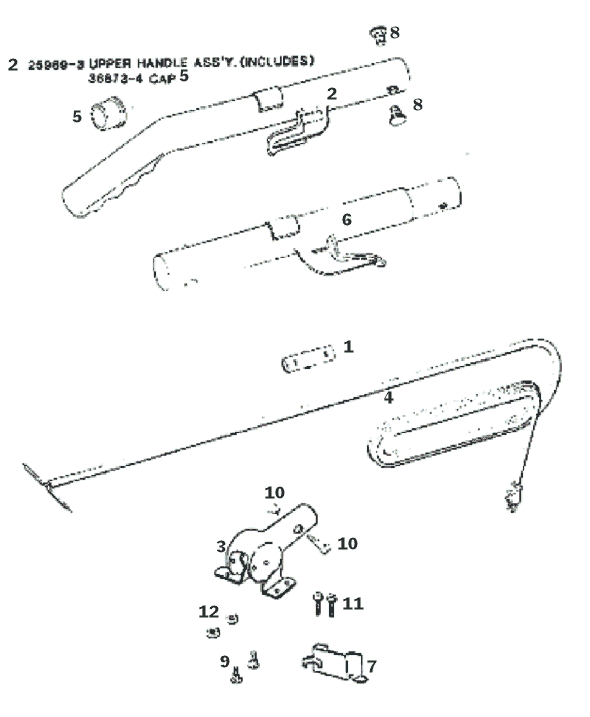Page D Diagram and Parts List for 1442D  Eureka Upright Vacuum