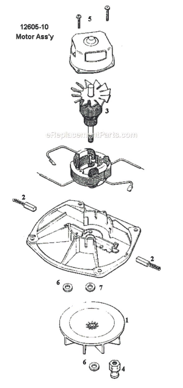 Page B Diagram and Parts List for 1443B  Eureka Upright Vacuum