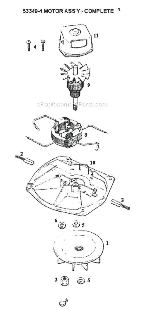 Page B Diagram and Parts List for 1495A  Eureka Upright Vacuum