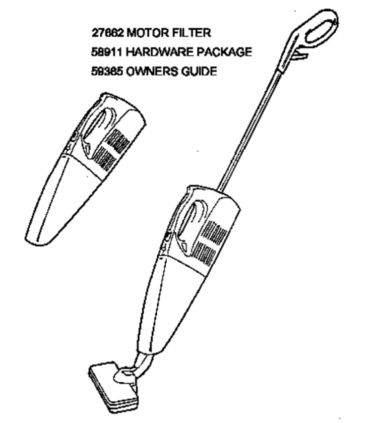 Page A Diagram and Parts List for 156AV  Eureka Upright Vacuum