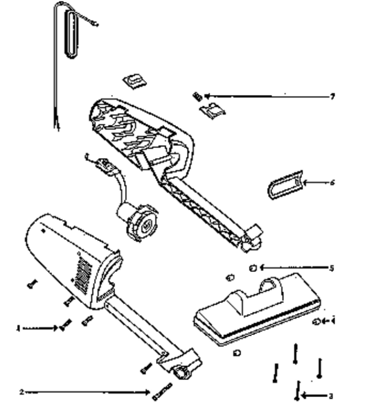 Page B Diagram and Parts List for 161YEL  Eureka Upright Vacuum