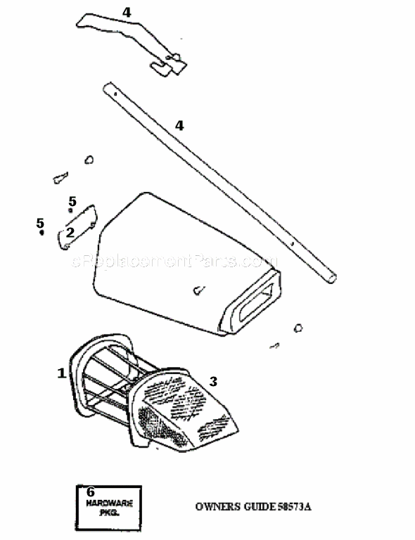 Page C Diagram and Parts List for 167A  Eureka Upright Vacuum