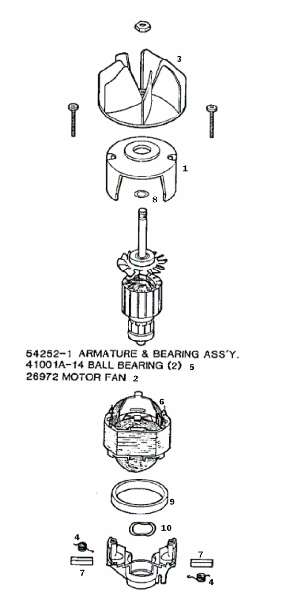 Page C Diagram and Parts List for 170B  Eureka Upright Vacuum