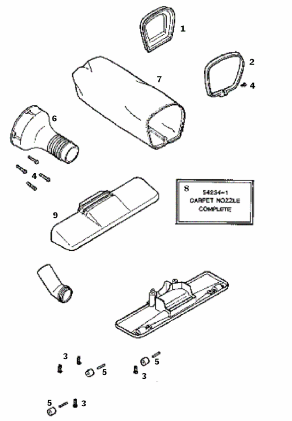 Page D Diagram and Parts List for 170B  Eureka Upright Vacuum