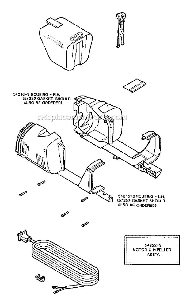 Page A Diagram and Parts List for 172AM  Eureka Upright Vacuum
