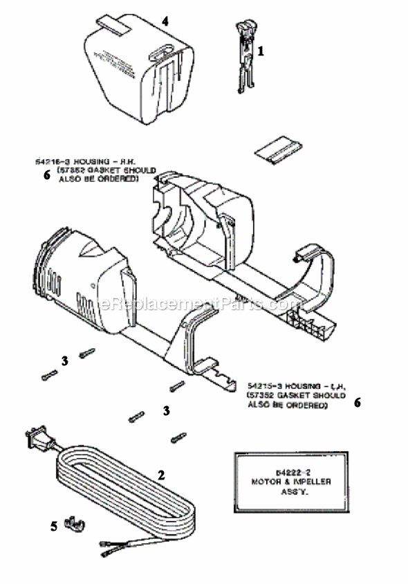 Page B Diagram and Parts List for 175B  Eureka Upright Vacuum