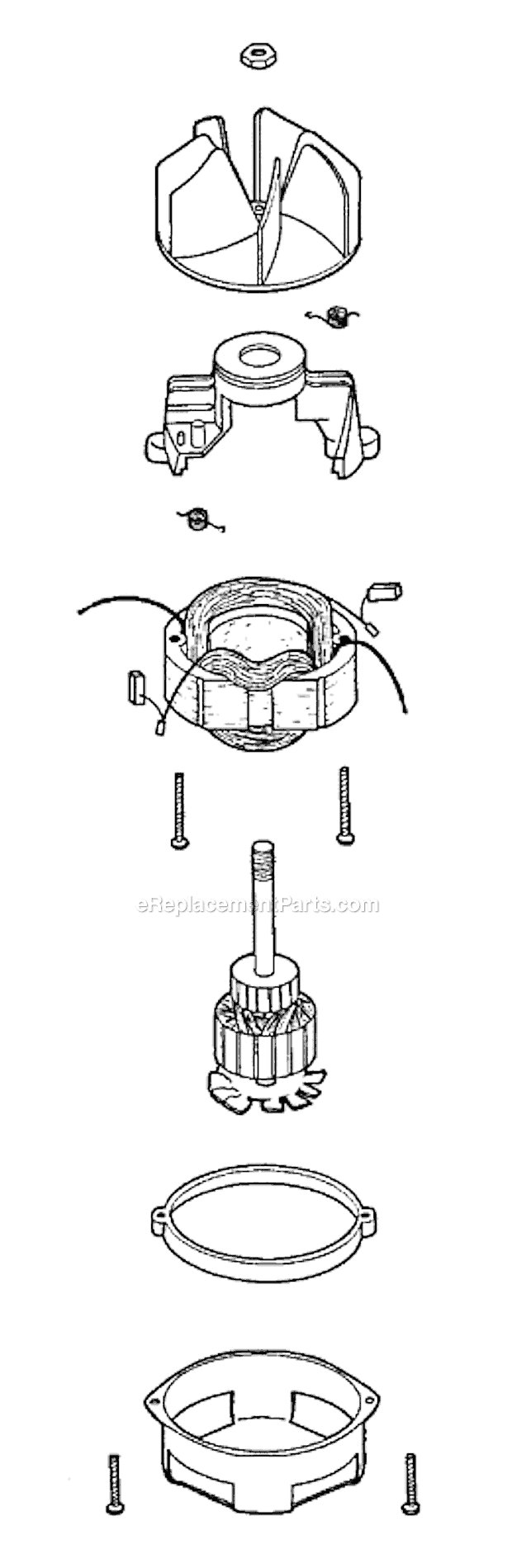 Page C Diagram and Parts List for 185B  Eureka Upright Vacuum
