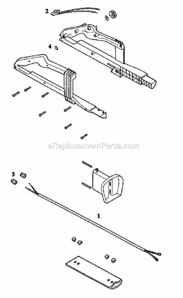 Page A Diagram and Parts List for 190A  Eureka Upright Vacuum