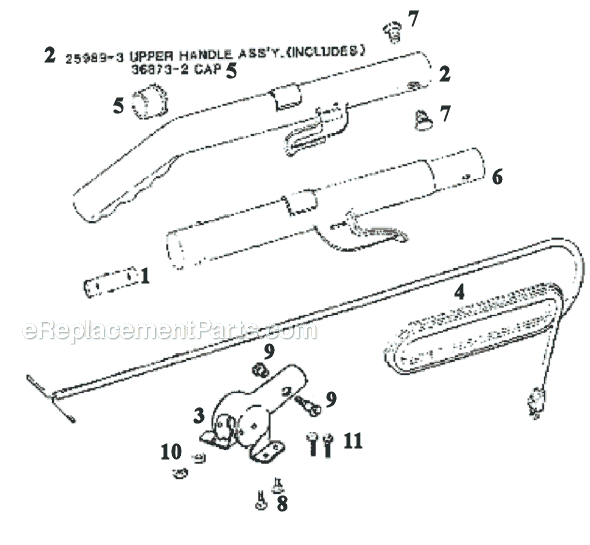 Page D Diagram and Parts List for 1932A  Eureka Upright Vacuum
