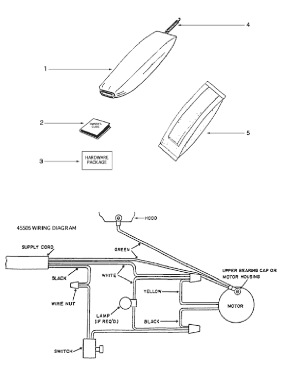 Page E Diagram and Parts List for 1934AGS  Eureka Upright Vacuum