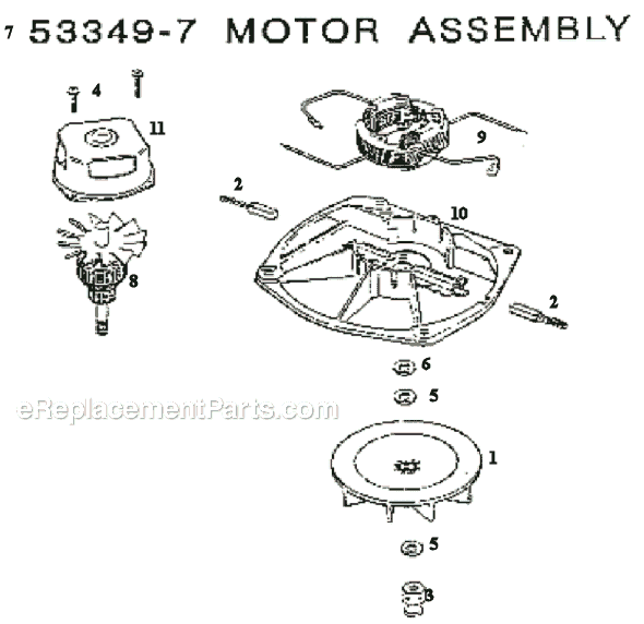 Page B Diagram and Parts List for 1934AX  Eureka Upright Vacuum