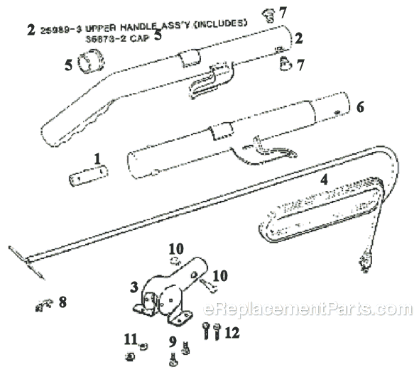 Page D Diagram and Parts List for 1967BT  Eureka Upright Vacuum