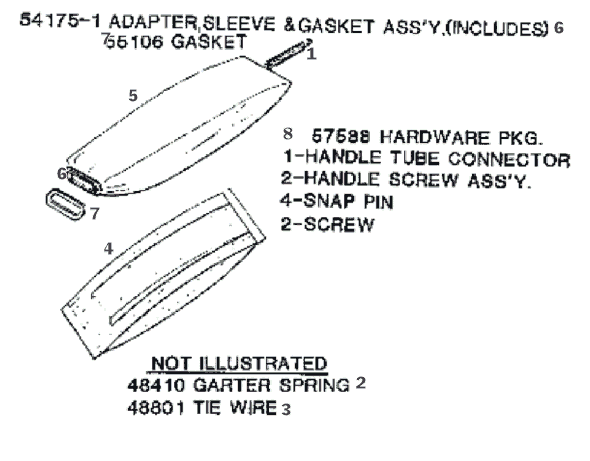Page E Diagram and Parts List for 2034DT  Eureka Upright Vacuum