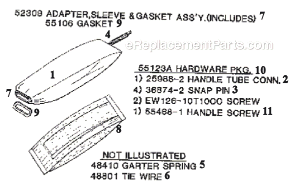Page E Diagram and Parts List for 2039AT  Eureka Upright Vacuum