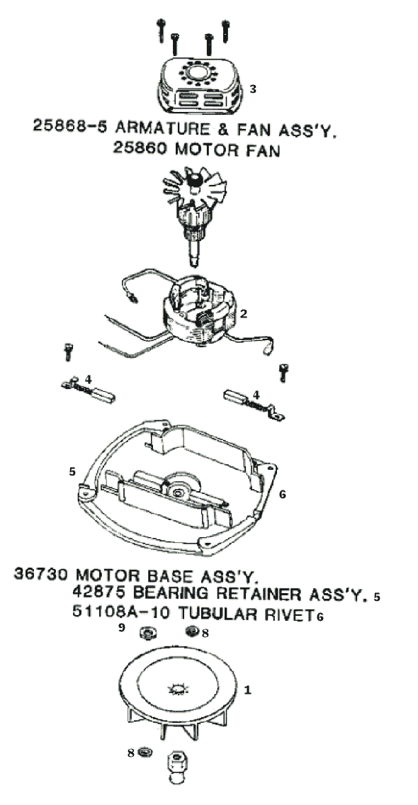 Page B Diagram and Parts List for 2101B  Eureka Upright Vacuum
