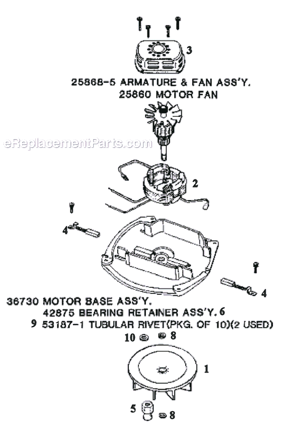 Page B Diagram and Parts List for 2105B  Eureka Upright Vacuum