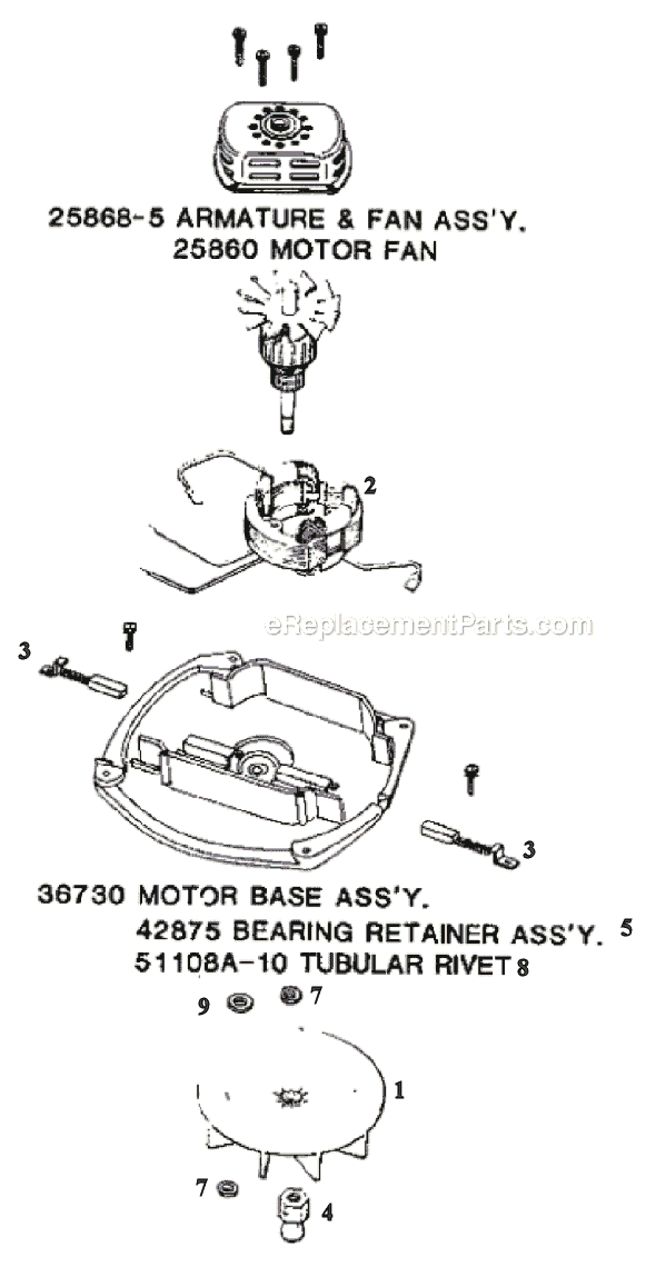 Page B Diagram and Parts List for 2118B  Eureka Upright Vacuum