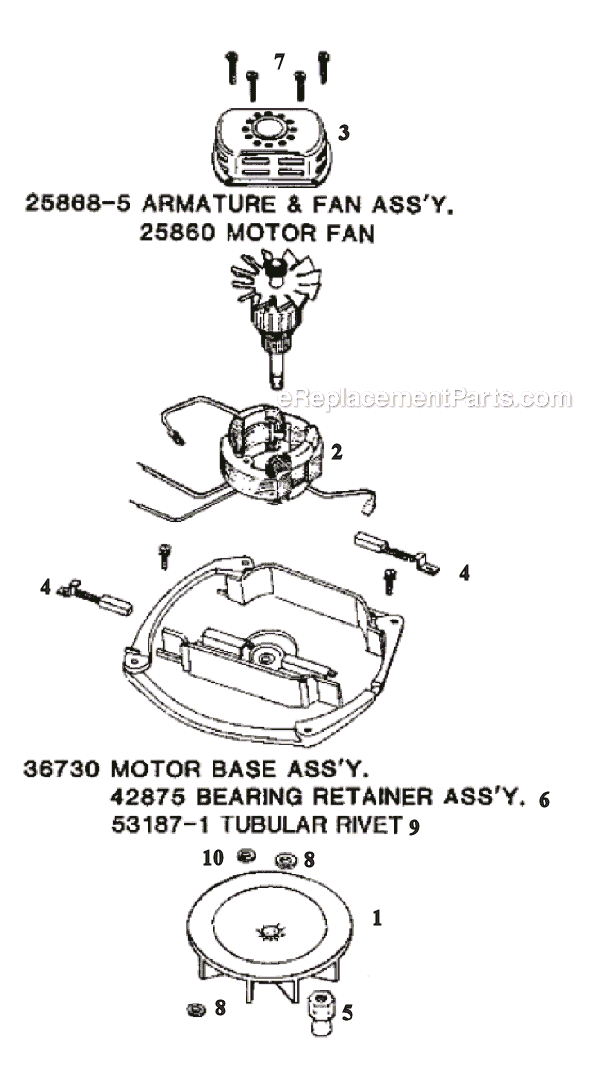 Page B Diagram and Parts List for 2122A  Eureka Upright Vacuum
