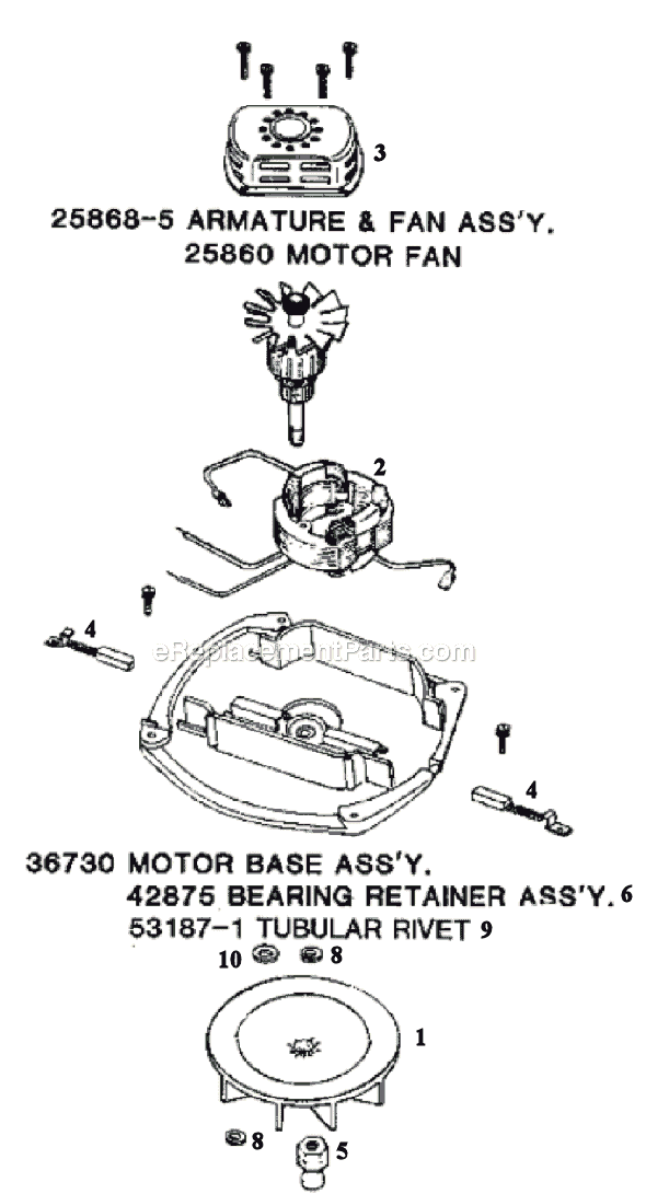Page B Diagram and Parts List for 2122B  Eureka Upright Vacuum